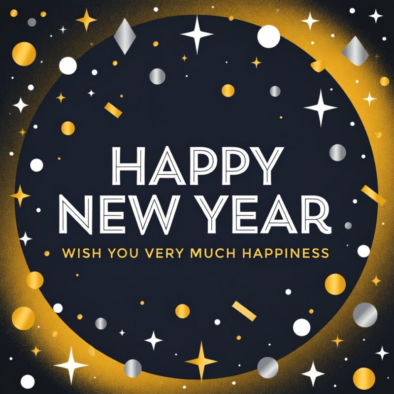 Happy New Year Clipart 2026