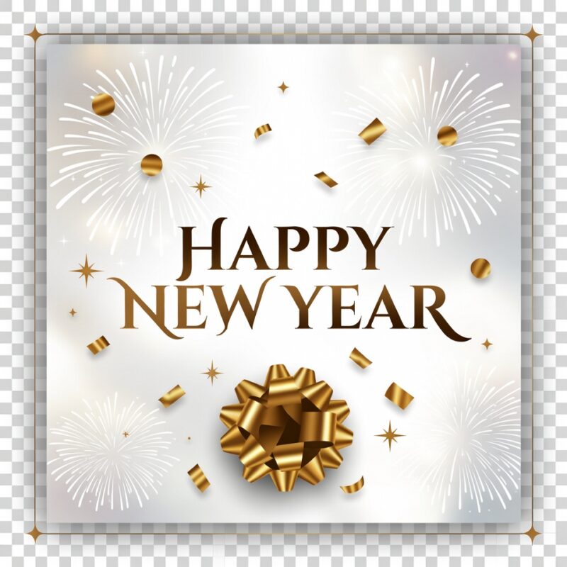 Happy New Year Clipart Banner