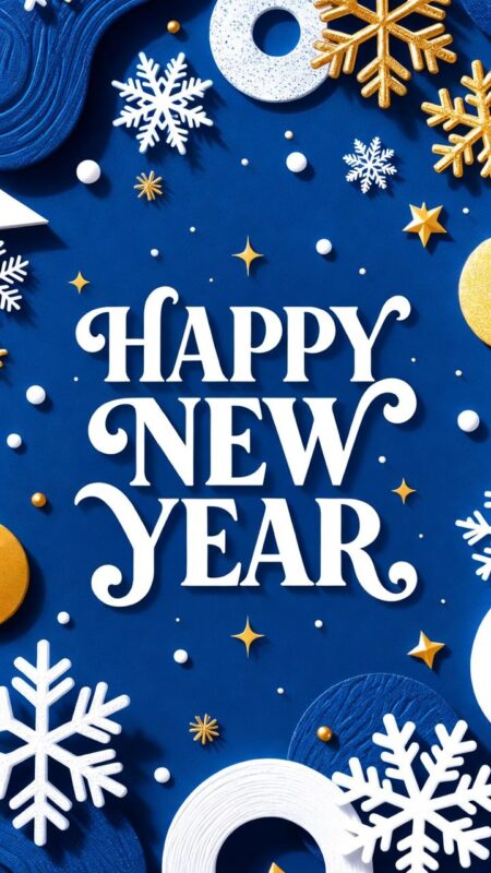Happy New Year Background 2026 – Free HD Wallpapers, Zoom & Teams Designs 68 Blue New Year Background