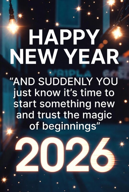 Happy New Year Images with Quotes 2026 – Free, Religious & Beautiful Wishes 17 Beautiful Happy New Year Image with Quote 2026