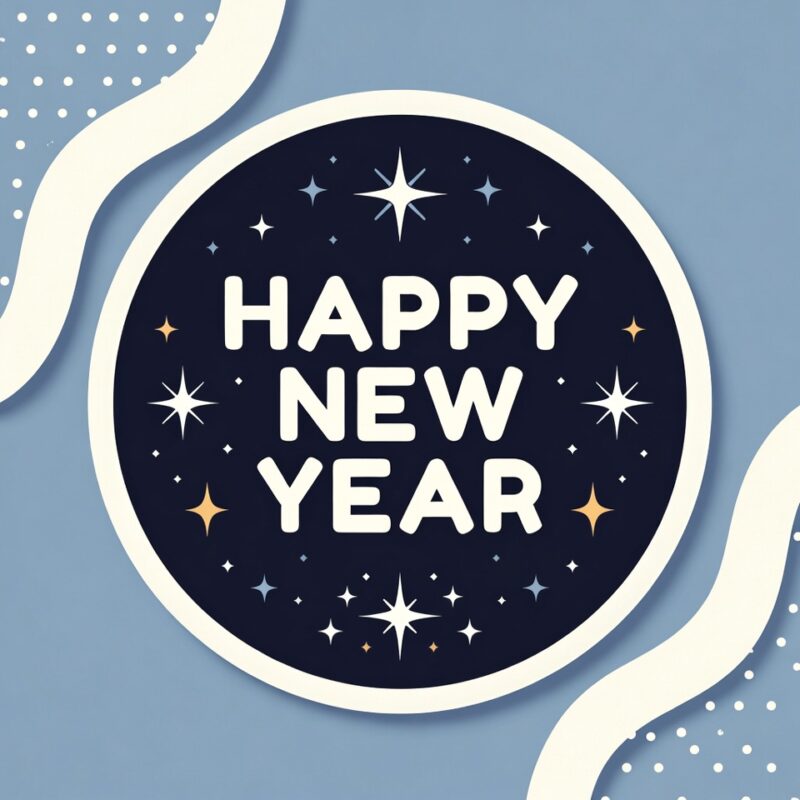 Happy New Year Clipart 2026