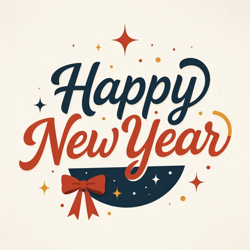 Happy New Year Clipart 2026