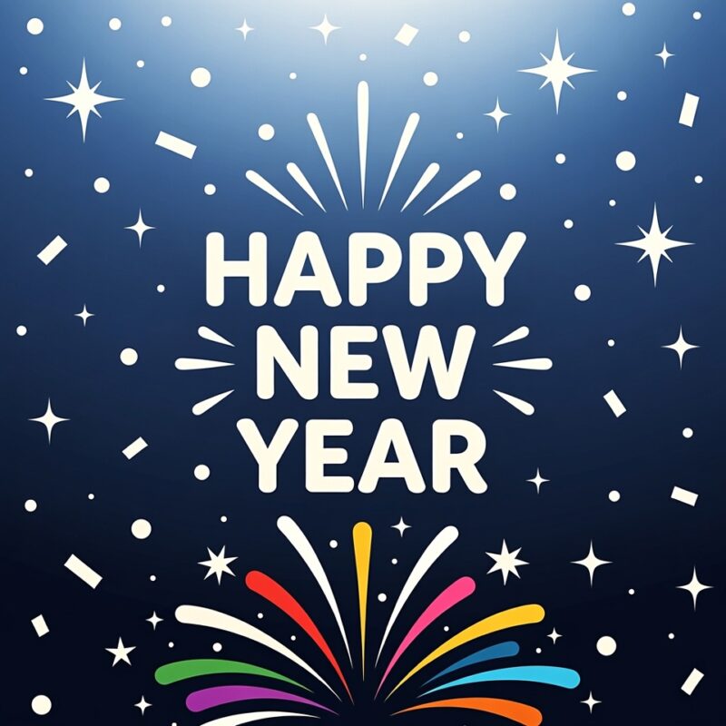 Happy New Year Clipart 2026