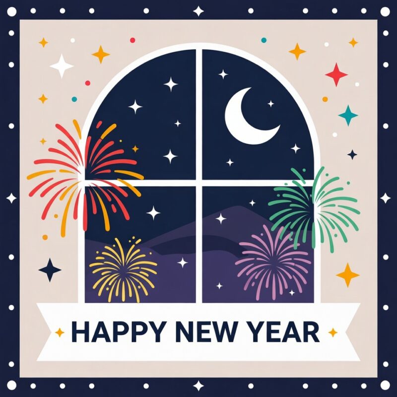 Happy New Year Clipart 2026