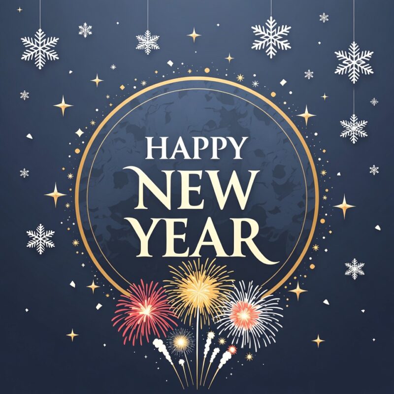 Happy New Year Clipart 2026