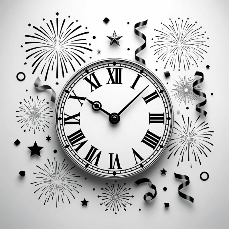 Happy New Year Clipart 2026