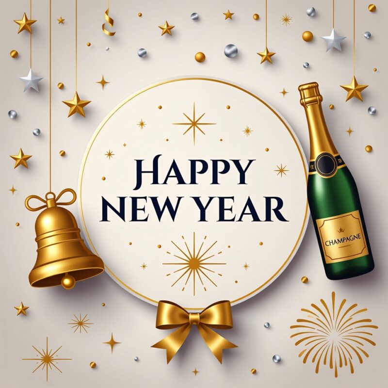 Happy New Year Clipart 2026