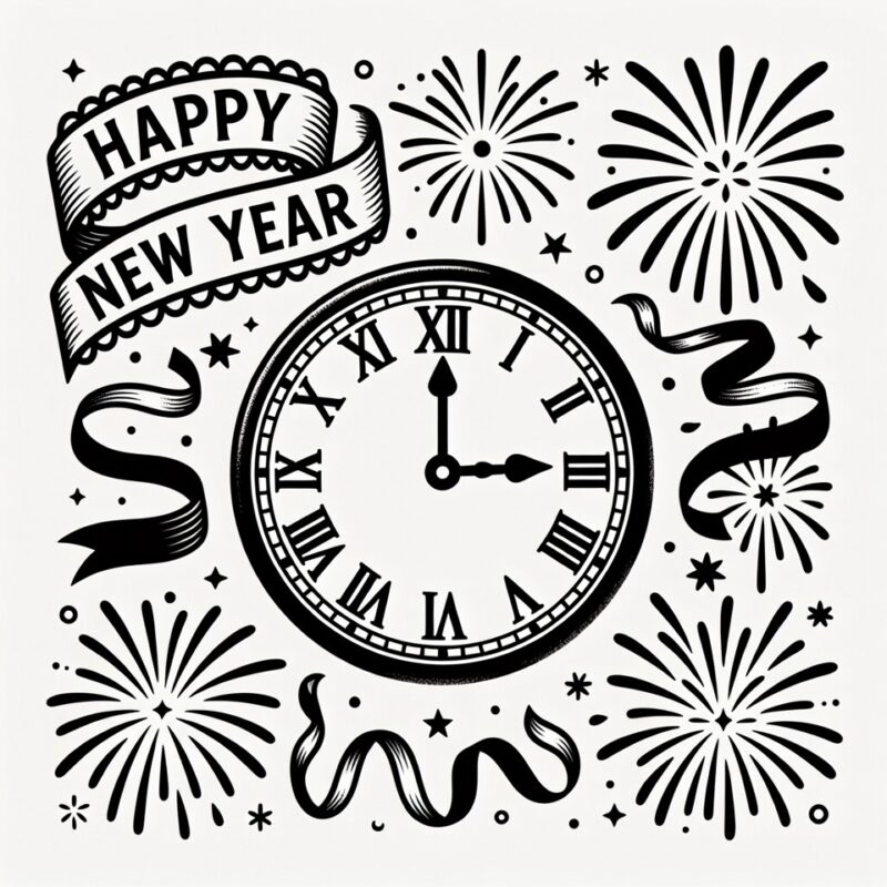Happy New Year Clipart 2026
