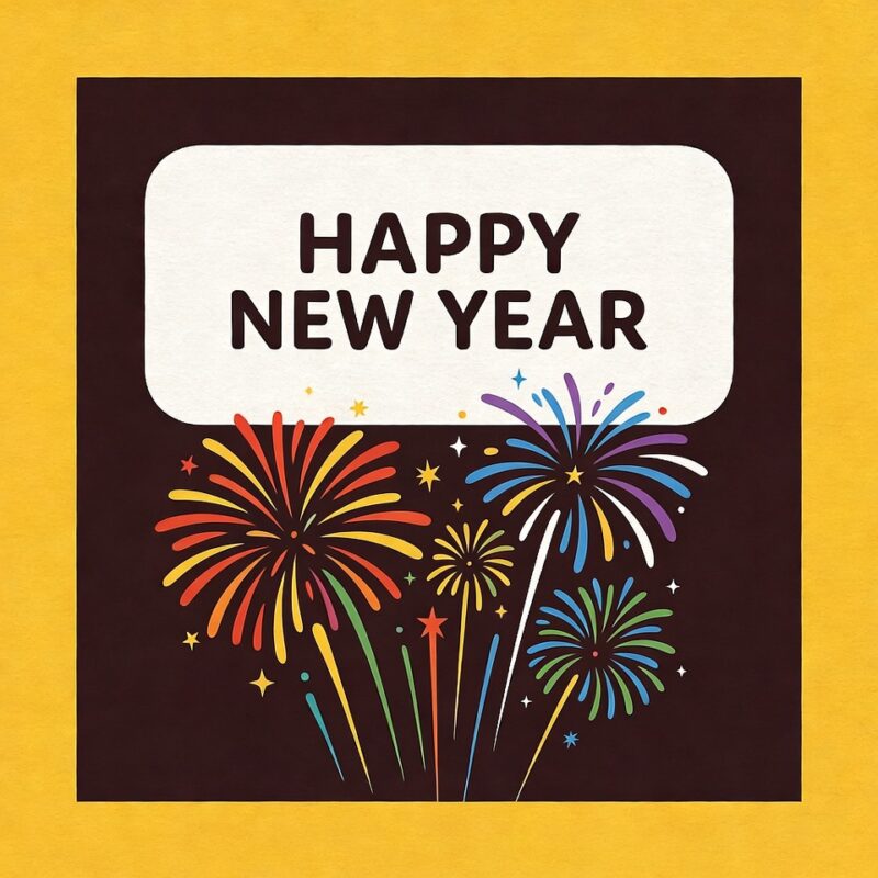 Happy New Year Clipart 2026