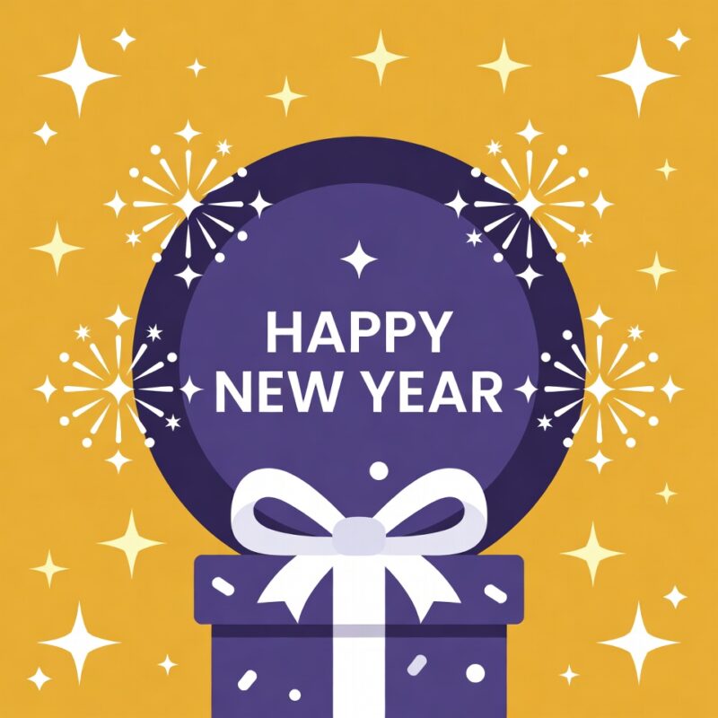 Happy New Year Clipart 2026