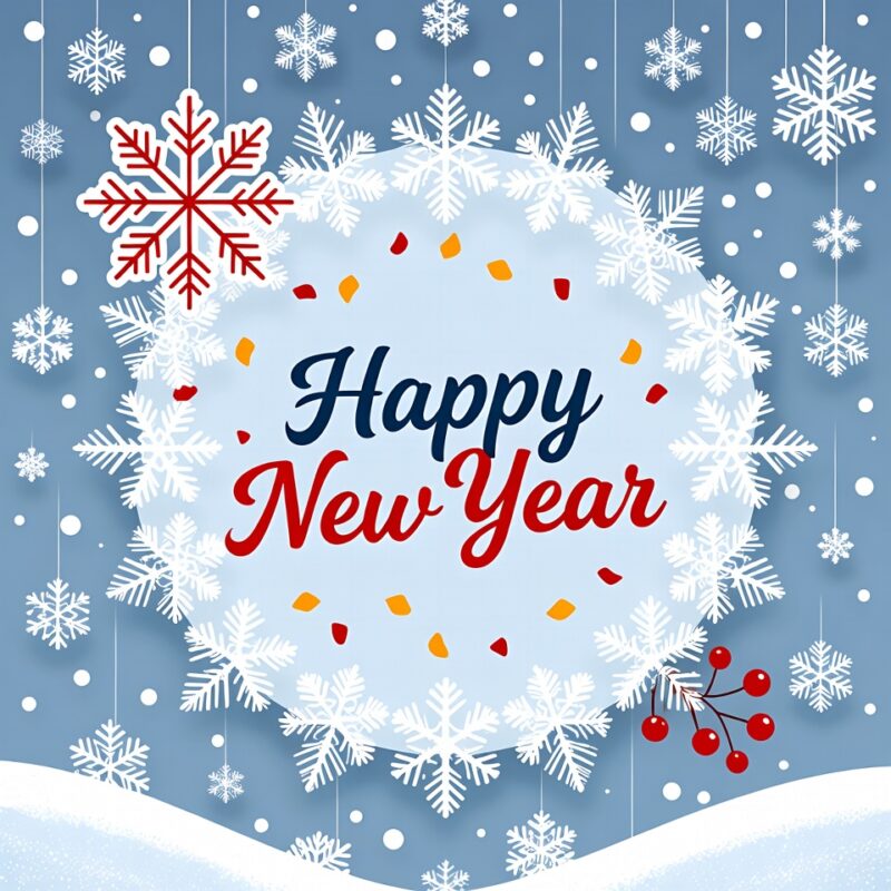 Happy New Year Clipart 2026