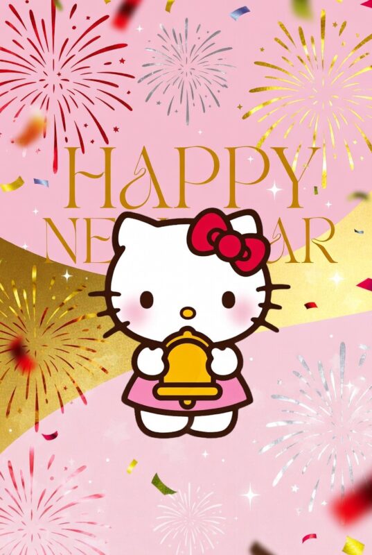 Hello Kitty Happy New Year Wallpaper