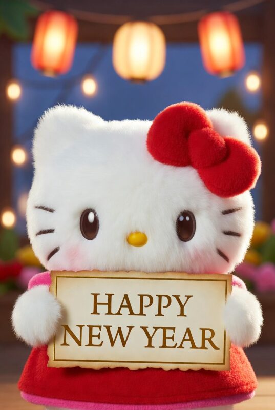 Hello Kitty Happy New Year Wallpaper