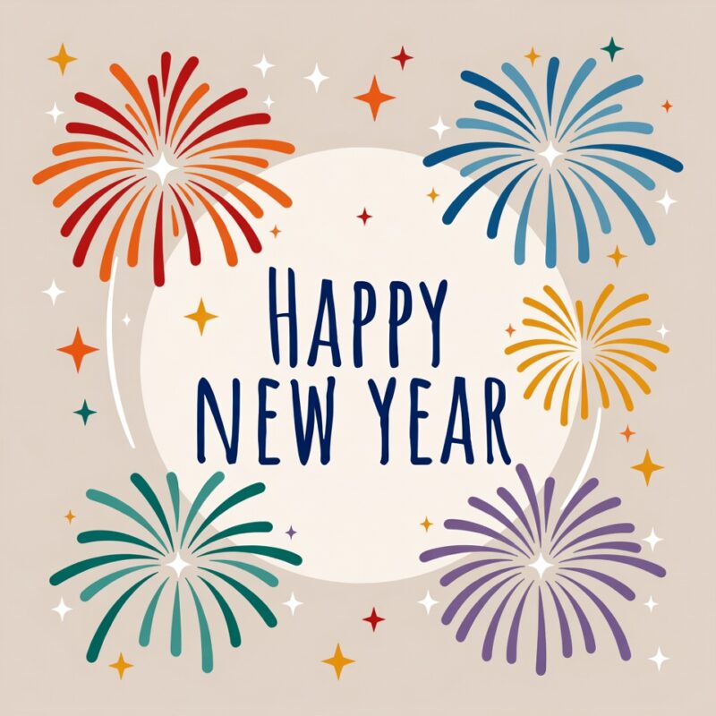 Happy New Year Clipart 2026