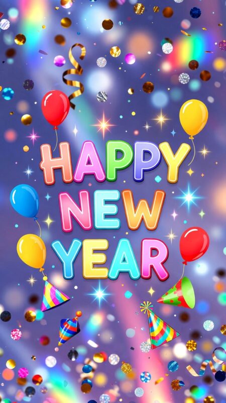 Happy New Year Background 2026 – Free HD Wallpapers, Zoom & Teams Designs 46 Happy New Year Background for Kids