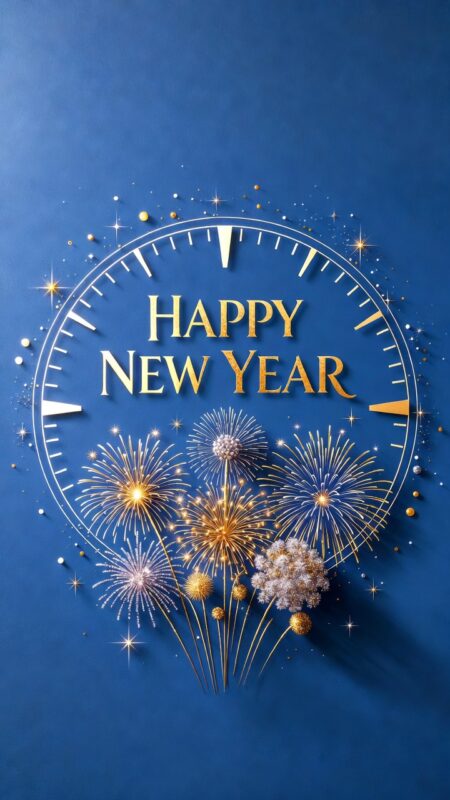 Happy New Year Background 2026 – Free HD Wallpapers, Zoom & Teams Designs 72 Blue New Year Background