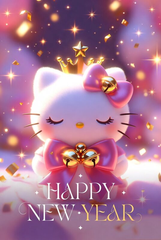 Hello Kitty Happy New Year Wallpaper