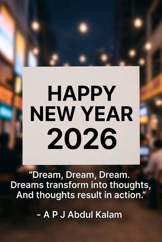 Happy New Year 2026 Image with Quote for Family