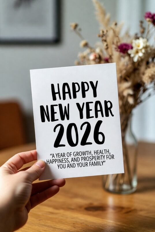 Happy New Year 2026 Image with Quote for Family