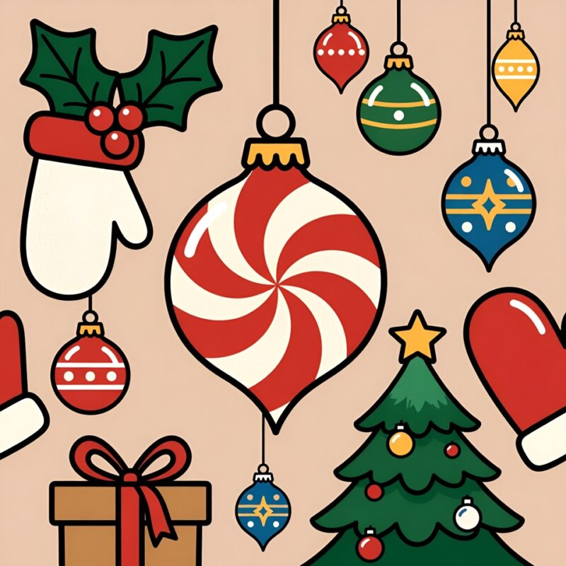 Happy Holidays and Happy New Year Clipart