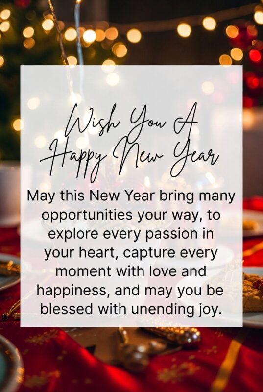 Happy New Year Images with Quotes 2026 – Free, Religious & Beautiful Wishes 92 Wish You a Happy New Year Image with Quote