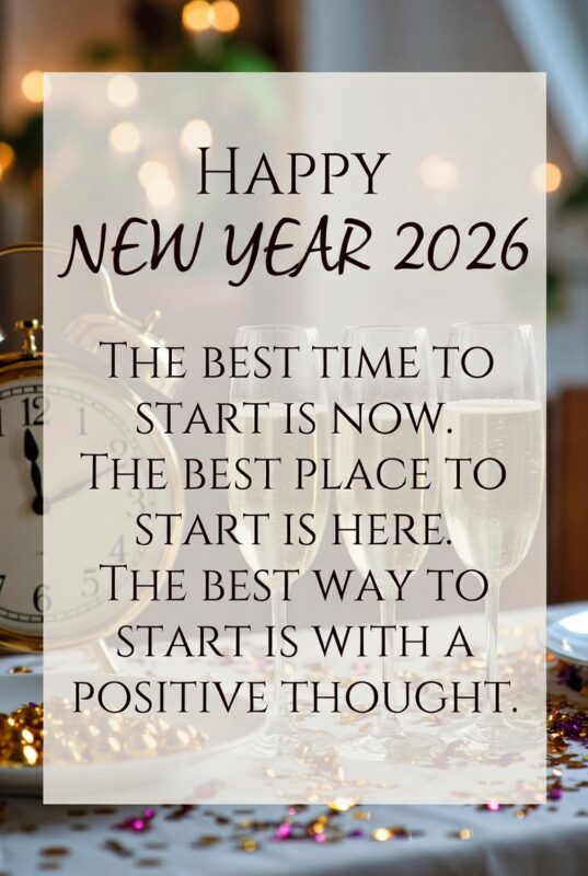 Happy New Year Image with Quote