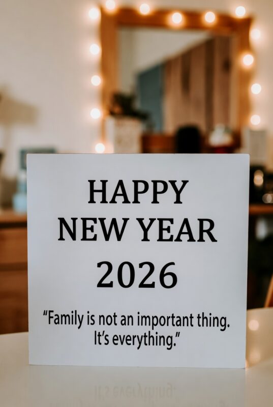 Happy New Year 2026 Image with Quote for Family