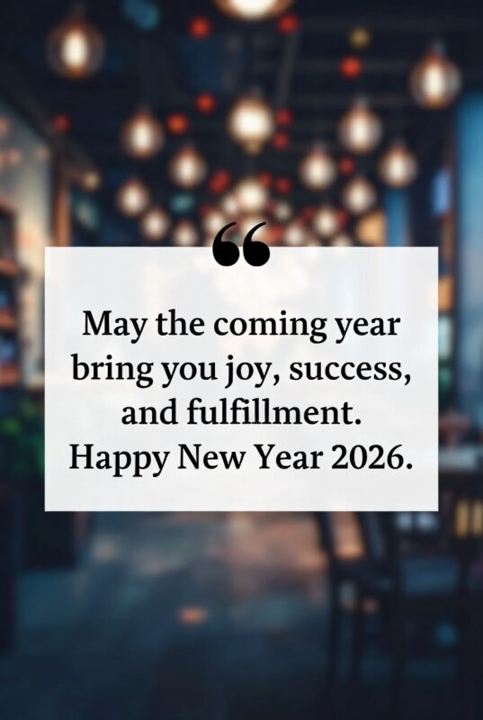 Happy New Year Image with Quote