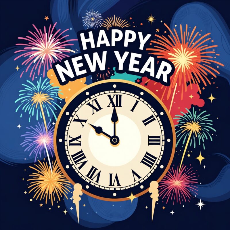 Happy New Year Clipart Transparent Background