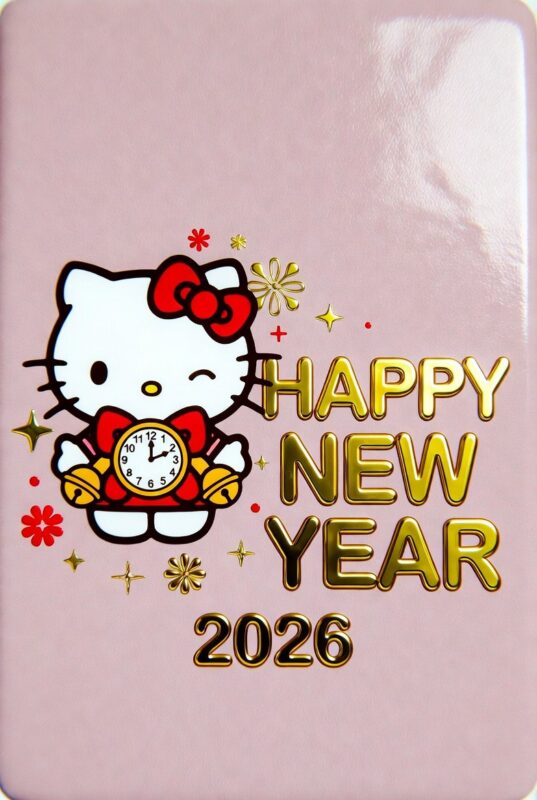 Hello Kitty Happy New Year Wallpaper