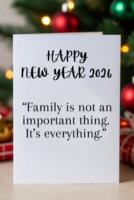 Happy New Year 2026 Image with Quote for Family