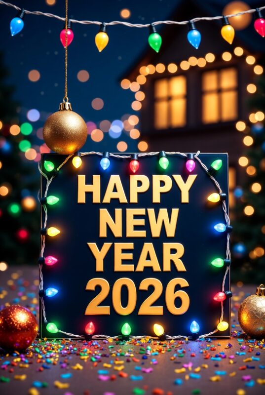 100+ Happy New Year 2026 Wishes in English for Friends, Family & Love 1 Happy New Year 2026 Wishes Image
