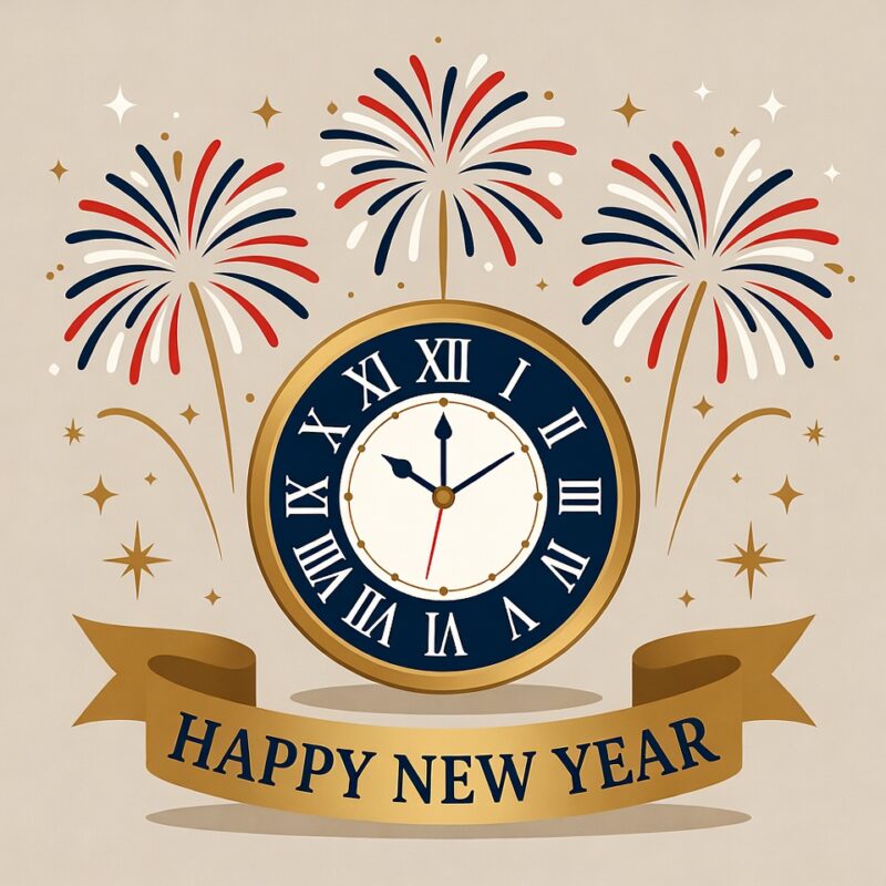 Happy New Year Clipart 2026