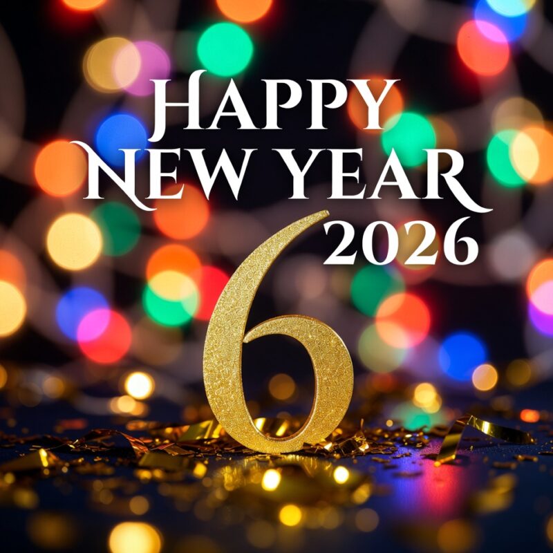 100+ Best Happy New Year Greetings 2026 – Wishes, Quotes, Images & Messages to Start the Year Right 1 Happy New Year Greetings 2026 Image