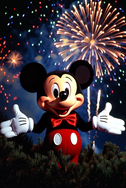 Mickey Mouse Happy New Year Wallpaper