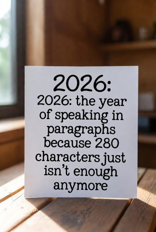 Funny Happy New Year 2026 Image with Quote