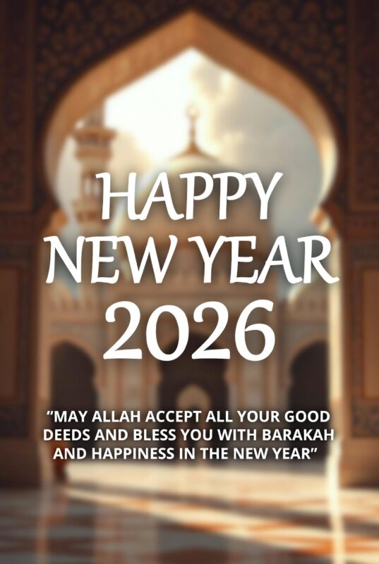 Religious Happy New Year 2026 Image with Quote