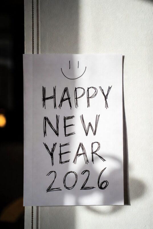 Funny Happy New Year 2026 Image with Quote