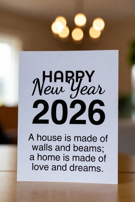 Happy New Year 2026 Image with Quote for Family