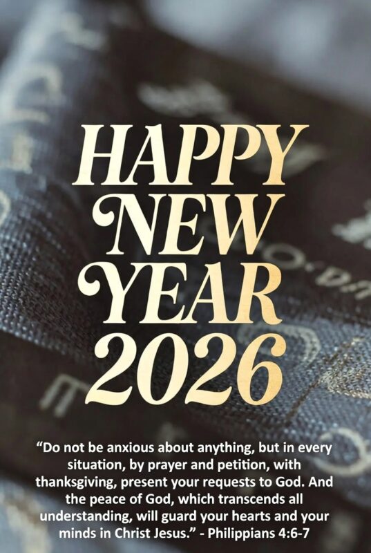 Happy New Year Images with Quotes 2026 – Free, Religious & Beautiful Wishes 74 Religious Happy New Year Image with Quote