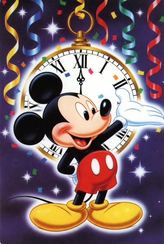 Mickey Mouse Happy New Year Wallpaper