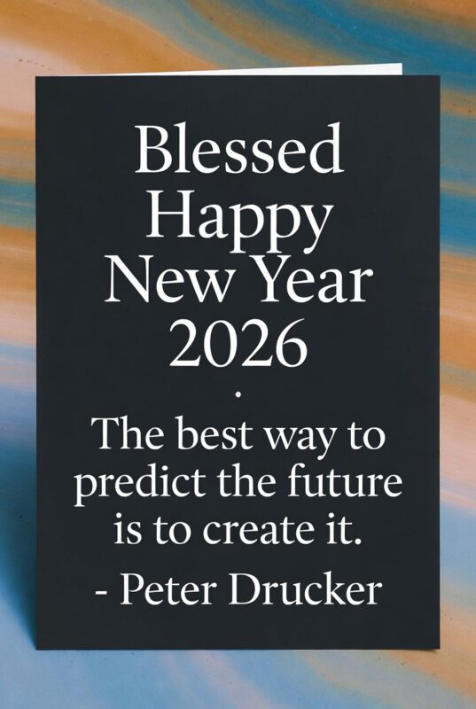 Blessed Happy New Year 2026 Image with Quote