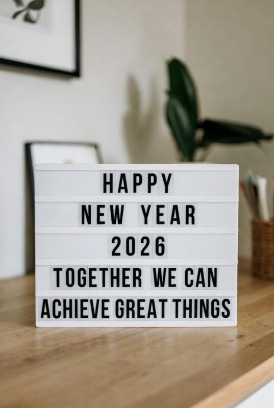 Happy New Year 2026 Image with Quote for Family