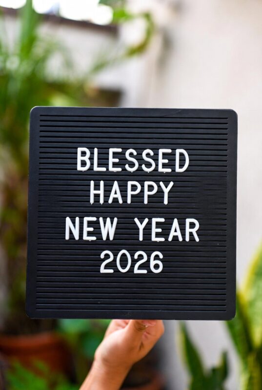 Blessed Happy New Year 2026 Image with Quote
