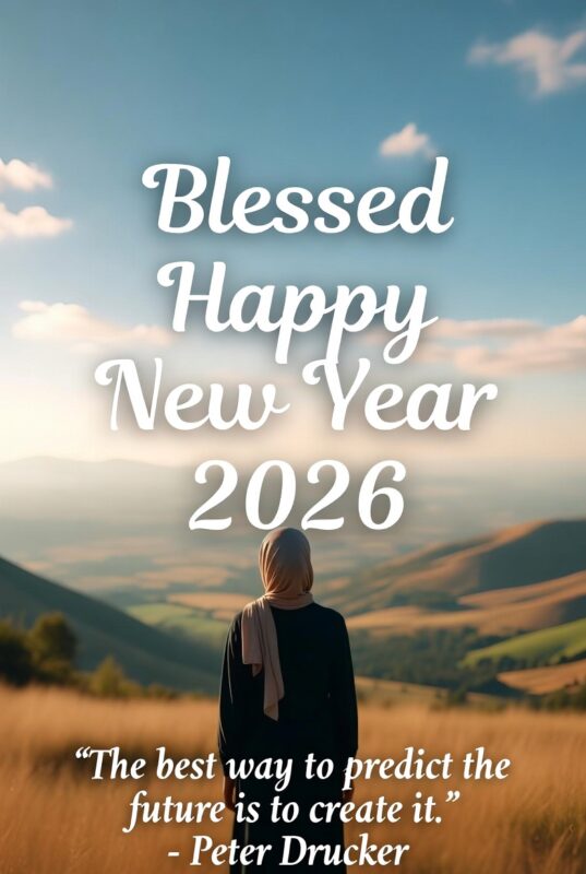 Blessed Happy New Year 2026 Image with Quote