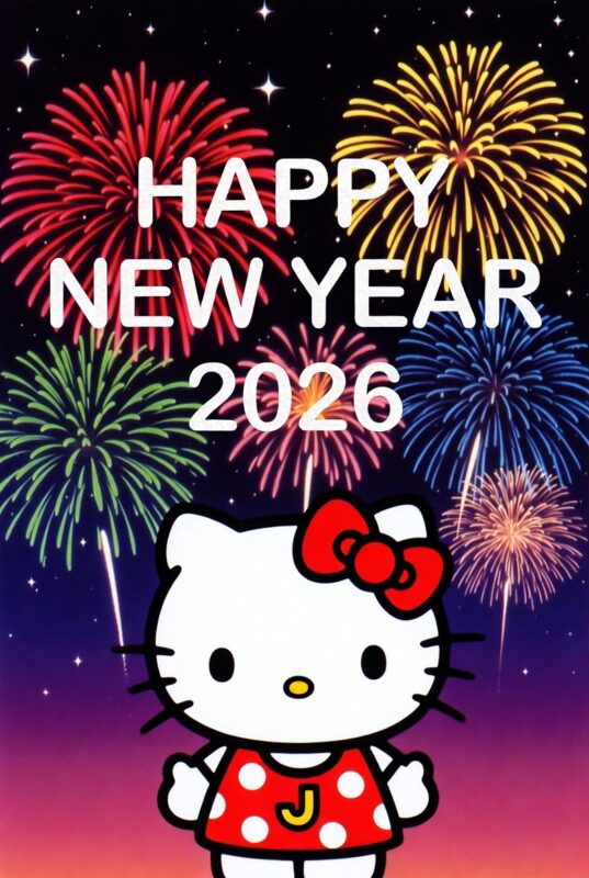 Hello Kitty Happy New Year Wallpaper
