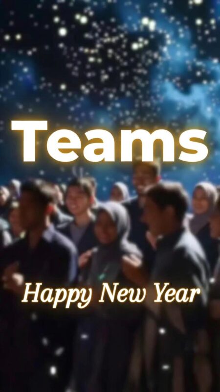 Happy New Year Background 2026 – Free HD Wallpapers, Zoom & Teams Designs 12 Teams Happy New Year Background