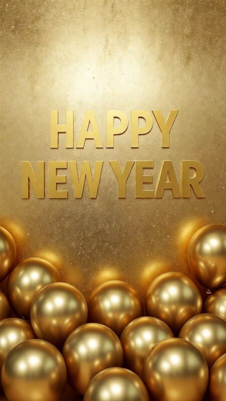 Happy New Year Background 2026 – Free HD Wallpapers, Zoom & Teams Designs 52 Gold Happy New Year Background