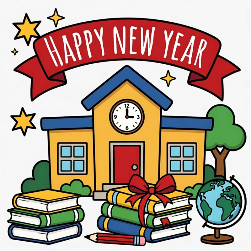 Happy New Year Clipart for Kids