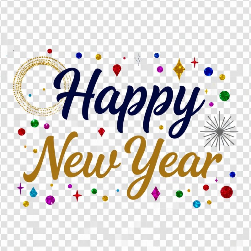 Happy New Year Clipart Transparent Background